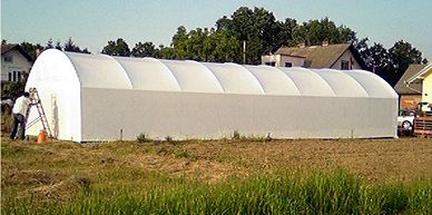 agricultural shrink wrap to shelter equipment