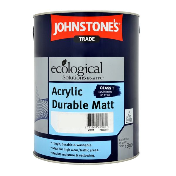 JOHNSTONE'S Acrylic Durable Matt (Anti Mould) Brilliant White