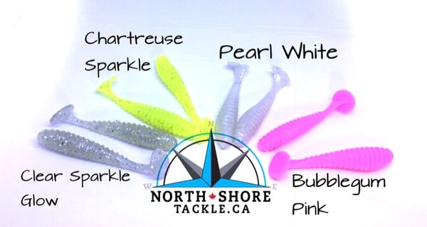 NORTH SHORE TACKLE - 3 Inch Paddle Tail Swim Bait - 8 Pack – raptorkayak