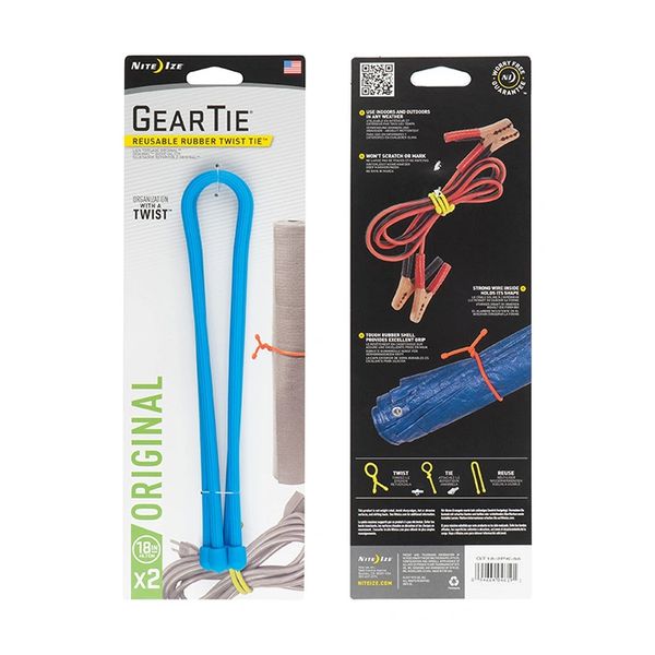 5pcs 3''6''12" Reusable Magic Rubber Twist Ties Cable Wire Gear Tie Organizer BR 