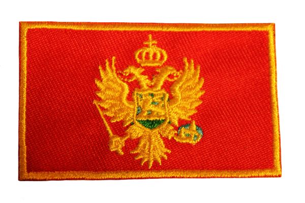 MONTENEGRO Country Flag Iron On PATCH CREST BADGE