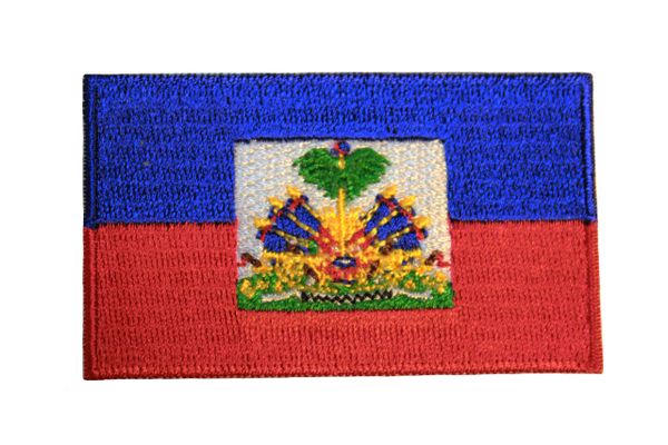 HAITI COUNTRY FLAG Small 1.5" X 2.5" Inch PATCH CREST BADGE
