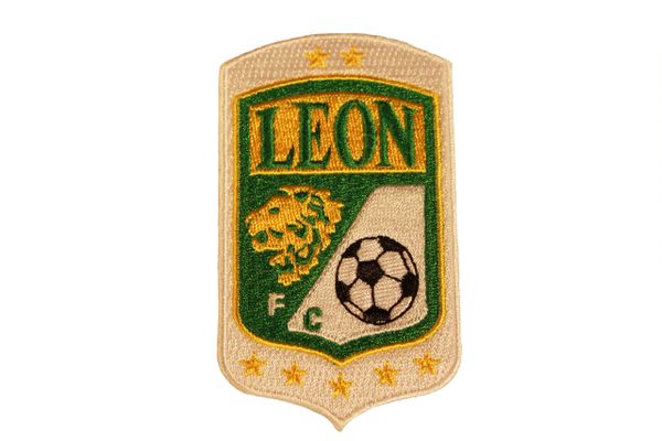 LEON Football Club ( Mexico ) Embroidered Iron - On PATCH CREST BADGE ..Size : 2" x 3.5" Inch.