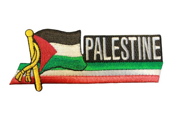 PALESTINE SIDEKICK WORD COUNTRY FLAG IRON ON PATCH CREST BADGE