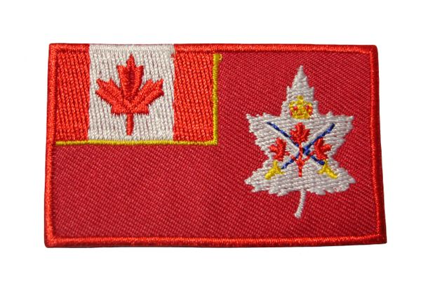 CANADA ARMY Flag Embroidered Iron - On PATCH CREST BADGE