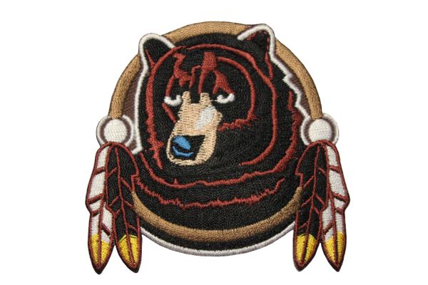 BEAR - First Nations Embroidered Iron - On PATCH CREST BADGE