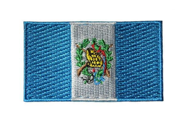 GUATEMALA Country Flag Embroidered Iron - On PATCH CREST BADGE