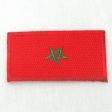 MOROCCO NATIONAL COUNTRY FLAG IRON ON PATCH CREST BADGE .. 1.5 X 2.5 INCHES . NEW