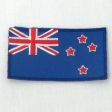 NEW ZEALAND NATIONAL COUNTRY FLAG IRON ON PATCH CREST BADGE .. 1.5 X 2.5 INCHES .. NEW