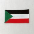 SUDAN NATIONAL COUNTRY FLAG IRON ON PATCH CREST BADGE .. 1.5 X 2.5 INCHES .. NEW