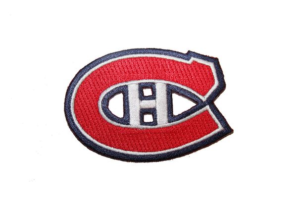 MONTREAL CANADIENS NHL LOGO EMBROIDERED IRON ON PATCH CREST BADGE .. SIZE : 3" x 2" INCHES .. NEW