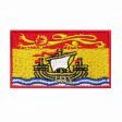 NEW BRUNSWICK CANADA PROVINCIAL FLAG IRON ON PATCH CREST BADGE .. 1.5 X 2.5 INCHES . NEW