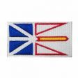 NEWFOUNDLAND CANADA PROVINCIAL FLAG IRON ON PATCH CREST BADGE .. 1.5 X 2.5 INCHES .. NEW