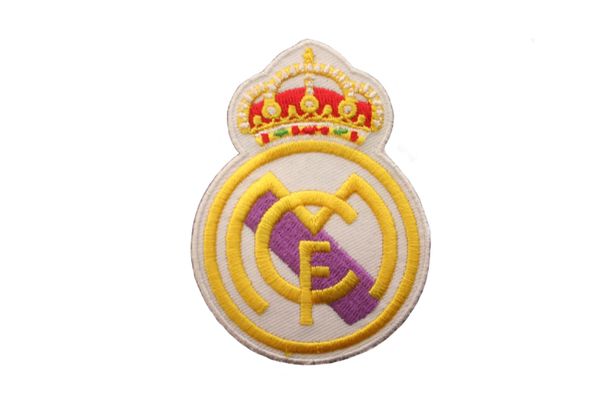 REAL MADRID LOGO FIFA SOCCER WORLD CUP EMBROIDERED IRON ON PATCH CREST BADGE .. SIZE : 2 1/4" x 3" INCHES .. NEW