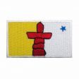 NUNAVUT CANADA PROVINCIAL FLAG IRON ON PATCH CREST BADGE .. 1.5 X 2.5 INCHES .. NEW
