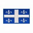 QUEBEC CANADA PROVINCIAL FLAG IRON ON PATCH CREST BADGE ... 1.5 X 2.5 INCHES .. NEW