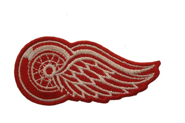 DETROIT RED WINGS NHL LOGO EMBROIDERED IRON ON PATCH CREST BADGE .. SIZE : 3" x 1.5" INCH