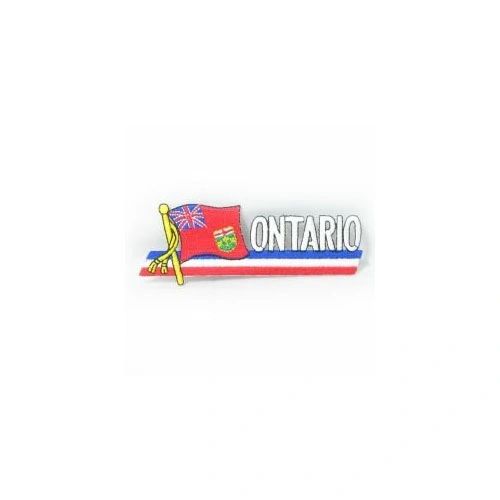 ONTARIO CANADA PROVINCIAL FLAG SIDEKICK WORD IRON ON PATCH CREST BADGE