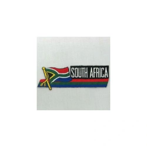 SOUTH AFRICA SIDEKICK WORD COUNTRY FLAG IRON ON PATCH CREST BADGE