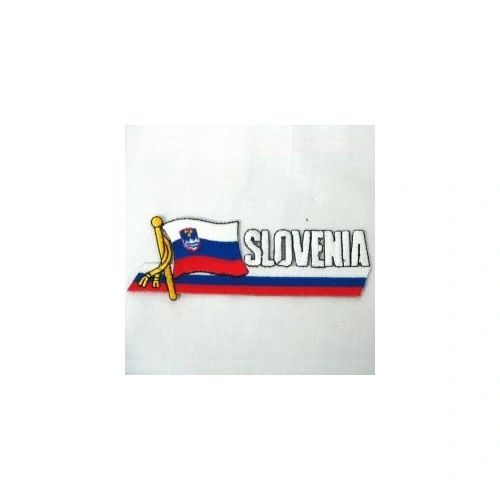 SLOVENIA SIDEKICK WORD COUNTRY FLAG IRON ON PATCH CREST BADGE