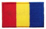 CHAD NATIONAL COUNTRY FLAG IRON ON PATCH CREST BADGE .. 1.5 X 2.5 INCHES .. NEW