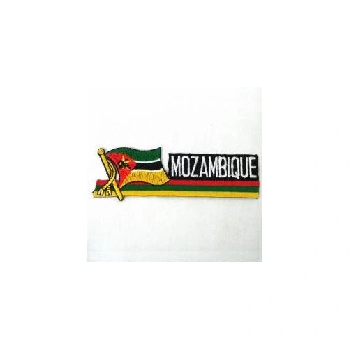 MOZAMBIQUE SIDEKICK WORD COUNTRY FLAG IRON ON PATCH CREST BADGE