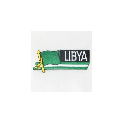 LIBYA OLD SIDEKICK WORD COUNTRY FLAG IRON ON PATCH CREST BADGE