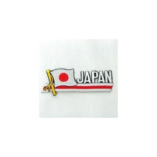 JAPAN SIDEKICK WORD COUNTRY FLAG IRON ON PATCH CREST BADGE