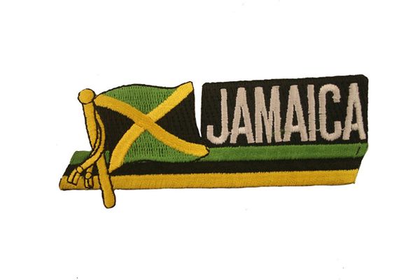 JAMAICA SIDEKICK WORD COUNTRY FLAG IRON ON PATCH CREST BADGE