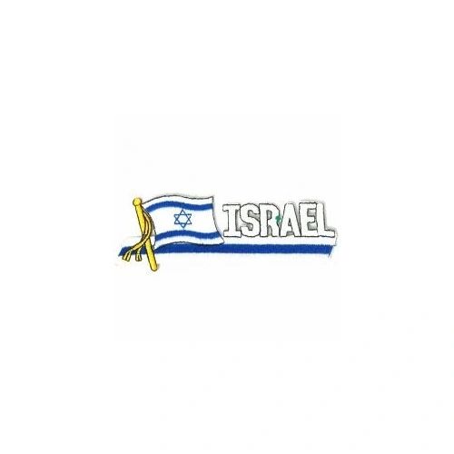 ISRAEL SIDEKICK WORD COUNTRY FLAG IRON ON PATCH CREST BADGE