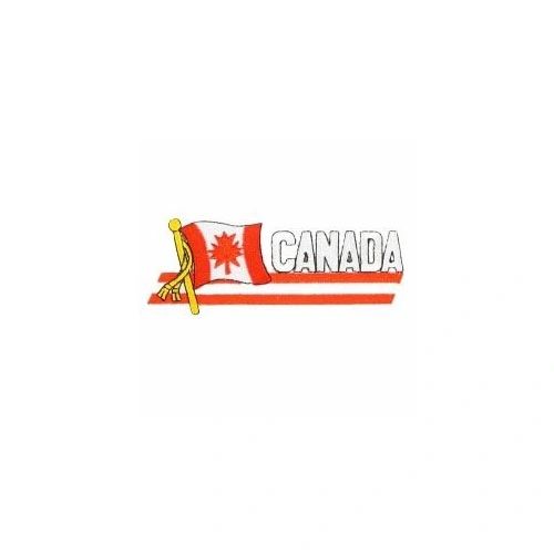 CANADA SIDEKICK WORD COUNTRY FLAG IRON ON PATCH CREST BADGE