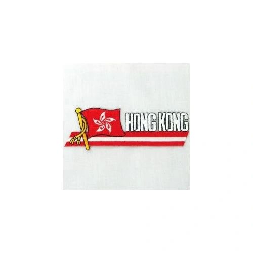 HONG KONG NEW SIDEKICK WORD COUNTRY FLAG IRON ON PATCH CREST BADGE