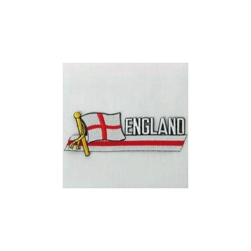 ENGLAND ST. GEORGES CROSS SIDEKICK WORD COUNTRY FLAG IRON ON PATCH CREST BADGE