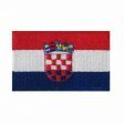 CROATIA HRVATSKA NATIONAL COUNTRY FLAG IRON ON PATCH CREST BADGE . 1.5 X 2.5 INCHES .. NEW