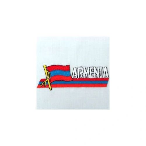 ARMENIA SIDEKICK WORD COUNTRY FLAG IRON ON PATCH CREST BADGE