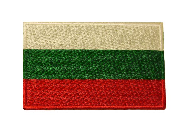 BULGARIA COUNTRY FLAG IRON ON PATCH CREST BADGE ..Size : Size : 1.5 X 2.5 INCH