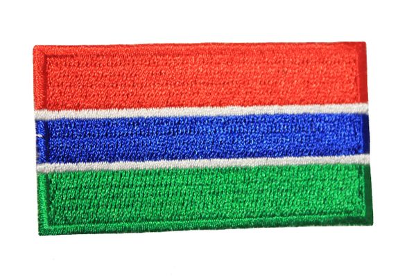 GAMBIA NATIONAL COUNTRY FLAG IRON ON PATCH CREST BADGE | SHOPPING FOR ...