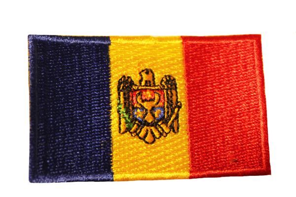 MOLDOVA Country Flag Iron - On PATCH CREST BADGE