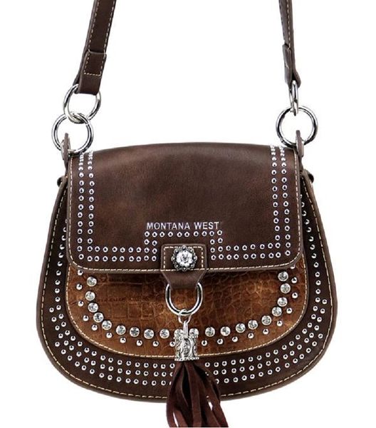 Montana West Cut-Out Studs Collection Circle Crossbody Bag: Chicks Discount  Saddlery