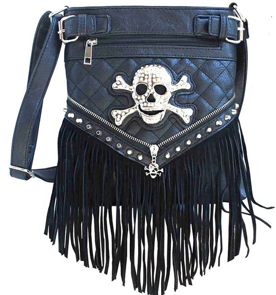 Concealed Carry Skull Bone Crossbody Purse