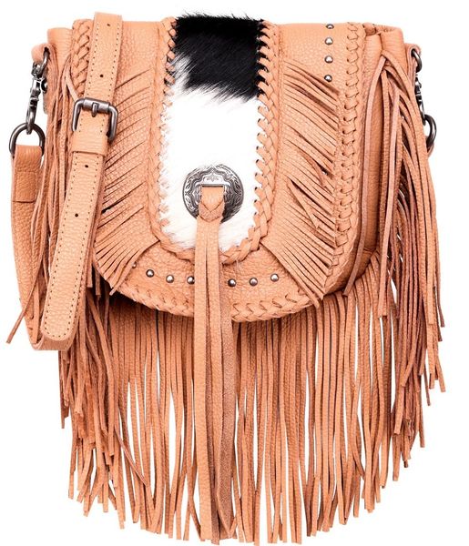 Wrangler by Montana West Hair on Hide Western Crossbody Bag