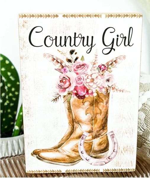 Country Girl Western Cowgirl Boots Design Picture