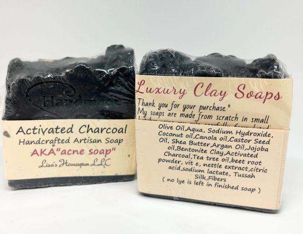Lisa's Homespun Activated Charcoal Soap