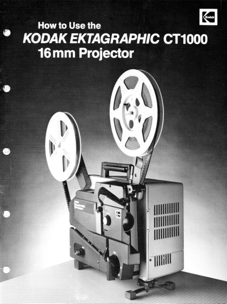 Instruction Manual Kodak Ektagraphic Ct1000 16mm Projector Film Forever Motion Picture Editorial Film Supplies