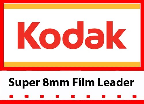 Kodak 'New Generation' White Acetate Movie Leader - Super 8mm 50ft.