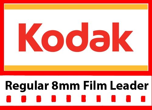 Kodak 'New Generation' White Acetate Movie Leader - Regular 8mm 50ft.