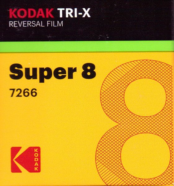 Kodak Tri-X Black & White Reversal Film Super 8mm 50 ft. Cartridge