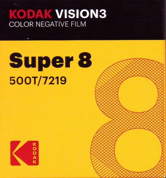 Kodak Vision3 500T Color Negative Film Super 8mm 50 ft. Cartridge