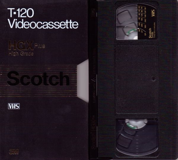 Scotch 3M Extra High Grade Plus VHS Videotape (2-4-6 Hour)