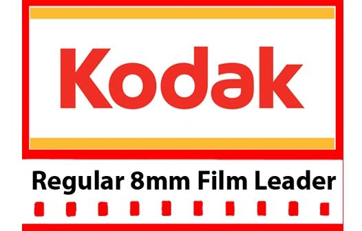 KODAK 'CLASSIC' WHITE ACETATE MOVIE LEADER - REGULAR 8MM 50FT. (DISCONTINUED - LIMITED SUPPLY)
